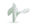 Chupete Mommy Feel, 0-9 meses, verde/blanco 4 piezas
