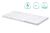 Matelas pour lit parapluie blanc/gris 60x120 cm