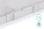 Matelas pour lit parapluie blanc/gris 60x120 cm