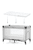 Matelas pour lit parapluie blanc/gris 60x120 cm