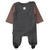Strampler+Shirt dark anthrazit melange