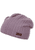 Slouch Beanie Cable Knit Purple