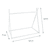 Lettino montessori a forma di tenda - skjuly 70 x 140 cm bianco