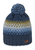 Stickad mössa med pom pom gradient marine