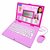 LEXIBOOK Barbie Zweisprachiger pädagogischer Laptop - 124 Aktivitäten (English/Deutsch)