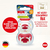 Sucette nuit Signature Night silicone taille 1, rouge lot de 4
