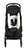 Chancelière pour poussette universelle 6-24 mois black doublure polaire white
