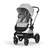 3 in 1 Kinderwagen Set Eos Lux incl. Babyschale Aton B2 Silver Lava Grey