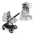 Poussette trio combinée 3en1 Eos Basic cosy Aton B2 Black Lava Grey