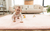 Alfombra de juego para bebé 200 x 150 cm rosa