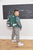 School Set Boxy Unique dark green