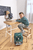 School Set Boxy Unique dark green