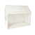 Lit cabane enfant hjemly bois blanc toile hjemfold 70x140 cm