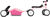 Cavalcabile bambini lino, retro-rose