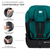 Fotelik samochodowy dla dziecka Comfort Up i-Size 76 do 150 cm zielony