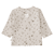 Shirt greige gemustert