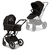 Kombikinderwagen PIU Kollektion 2024 black/black matt