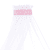 Ciel pour lit cododo piqué bande tous modèles rose étoiles blanches