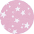 Ciel pour lit cododo piqué bande tous modèles rose étoiles blanches