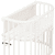 Protection pour barrière de lit cododo coton bio Royal tous modèles beige paillettes dorées
