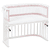 Comfort Comfort  Mesh Royal hnízdo vhodné pro modely Maxi, Boxspring a Plus, růžové třpytivé puntíky zlatá barva