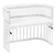 nest mesh piqué passer til modell Boxspring XXL pearl grey stars white