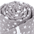 Tour de lit cododo mesh piqué Boxspring XXL taupe étoiles blanches 200 cm