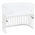 babybay® nest mesh piqué geschikt voor model Boxspring XXL white stars pearl gre