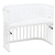 Tour de lit cododo mesh piqué Boxspring XXL blanc mix étoiles sand/rose 200 cm