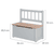 Kindercommode bank Woody taupe