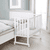 Stuben- und Beistellbett safe asleep 3 in 1 weiß + Matratze
