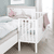 Beistellbett safe asleep 2 in 1 weiß + Matratze