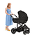 Kinderwagen Prime Lite 3 in 1 Mink Pro Black