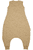 Schlafoverall Jumper Rib Mini Spot - Toffee Melange