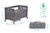 Lit parapluie cododo mélange gris 60x120 cm
