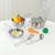 Set de cocina de juguete con alimentos