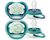 Philips  Sucettes nuit ultra air SCF376/13 6-18 mois silicone vert, lot de 4