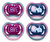 Philips  Fopspeen ultra air SCF349/22 vanaf 18 maanden 4 stuks blauw/paars