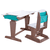 Verstellbarer Schreibtisch mit Stuhl "Grow Together“, aschgrau