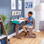 Verstellbarer Schreibtisch mit Stuhl "Grow Together“, aschgrau