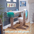 Verstellbarer Schreibtisch mit Stuhl "Grow Together“, aschgrau