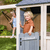 Casa infantil de madera con columpio Savannah