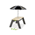 EXIT Table de jeux d'eau et sable Aksent parasol, outils de jardinage bois
