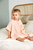 peach Badeponcho for barn Muslin Dots rose