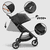 City Mini GT2 Opulent kinderwagen Black inclusief reiswieg en veiligheidsbeugel