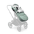 Dragonfly Complete kinderwagen Black / Forest Green , Ultimate Newborn Bundel