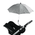 Parasol voor kinderwagen UV 50+ Grijs