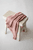 Manta de bebé KNOTS bio cotton rosa/nudos crema
