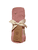 Manta de bebé KNOTS bio cotton rosa/nudos crema