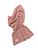 Manta de bebé KNOTS bio cotton rosa/nudos crema